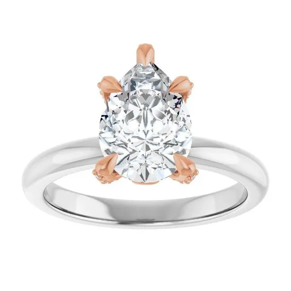 Claw-Prong Accented Engagement Ring Image 3 Stuart Benjamin & Co. Jewelry Designs San Diego, CA
