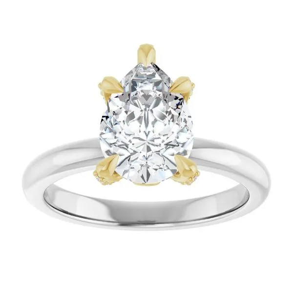 Claw-Prong Accented Engagement Ring Image 3 Jimmy Smith Jewelers Decatur, AL