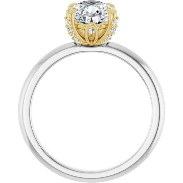 Claw-Prong Accented Engagement Ring Image 2 Arezzo Jewelers Elmwood Park, IL