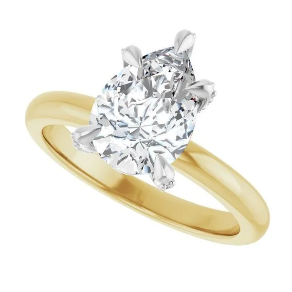 Claw-Prong Accented Engagement Ring Image 5 Mark Jewellers La Crosse, WI