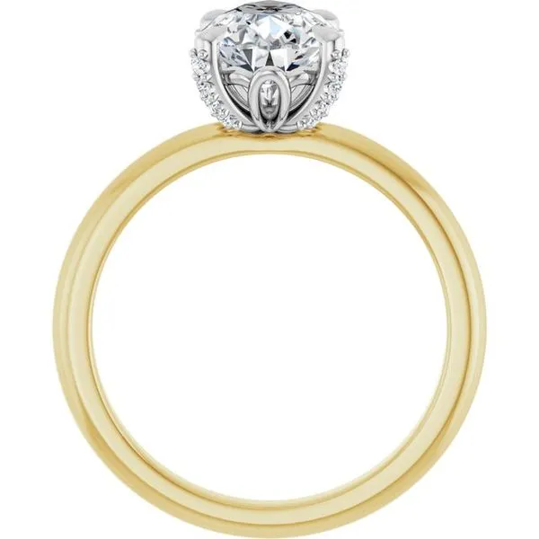 Claw-Prong Accented Engagement Ring Image 2 Mark Jewellers La Crosse, WI