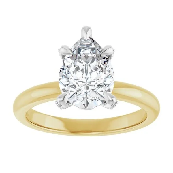 Claw-Prong Accented Engagement Ring Image 3 Don's Jewelry & Design Washington, IA