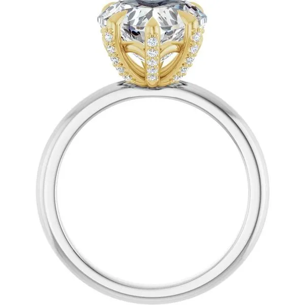 Claw-Prong Accented Engagement Ring Image 2 Arezzo Jewelers Elmwood Park, IL