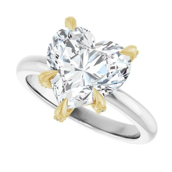 Claw-Prong Accented Engagement Ring Image 5 Futer Bros Jewelers York, PA