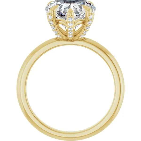 Claw-Prong Accented Engagement Ring Image 2 Mark Jewellers La Crosse, WI