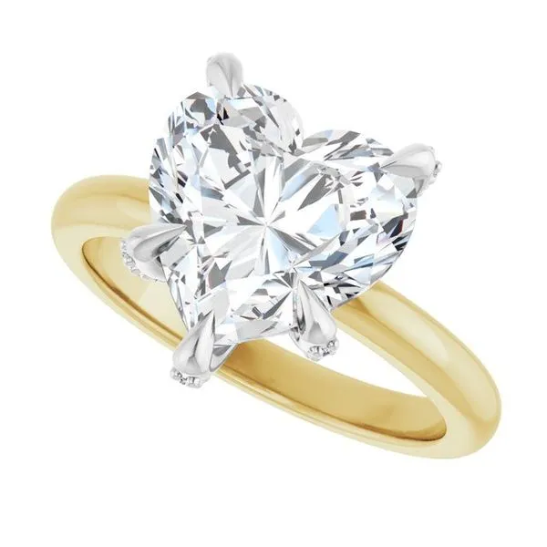Claw-Prong Accented Engagement Ring Image 5 Arezzo Jewelers Elmwood Park, IL