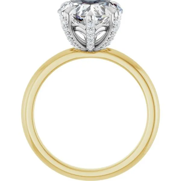 Claw-Prong Accented Engagement Ring Image 2 Futer Bros Jewelers York, PA