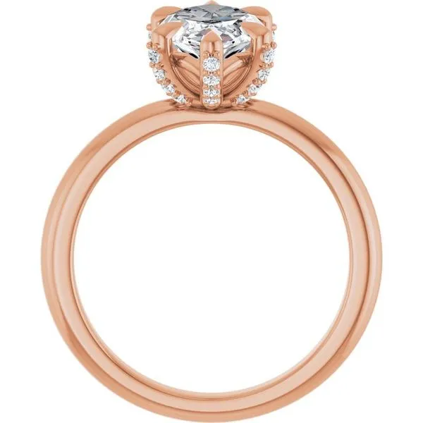 Claw-Prong Accented Engagement Ring Image 2 Futer Bros Jewelers York, PA