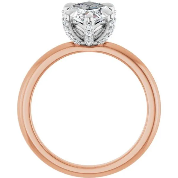 Claw-Prong Accented Engagement Ring Image 2 JF Jones Jewelers Rochester, NY