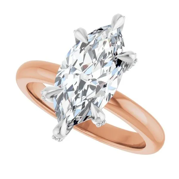 Claw-Prong Accented Engagement Ring Image 5 Arezzo Jewelers Elmwood Park, IL