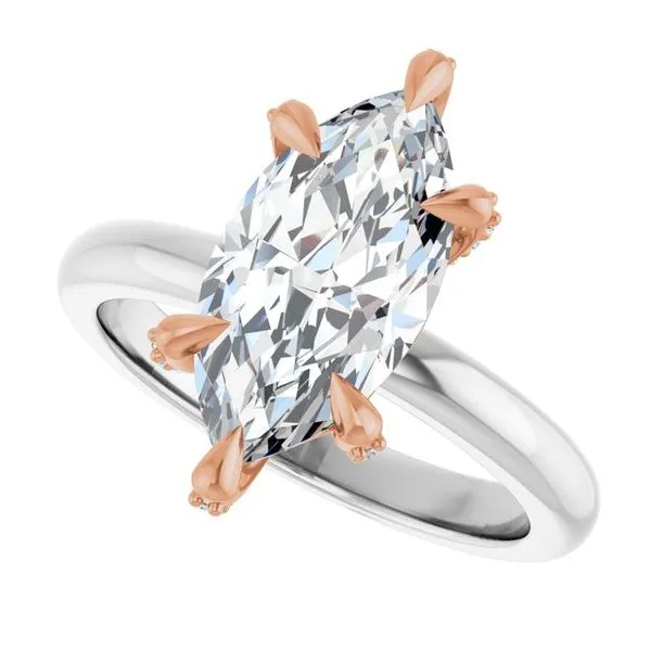 Claw-Prong Accented Engagement Ring Image 5 J. Thomas Jewelers Rochester Hills, MI