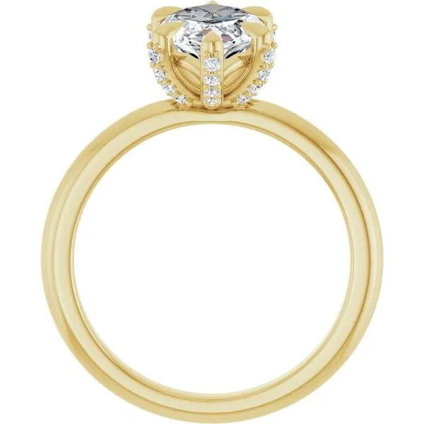 Claw-Prong Accented Engagement Ring Image 2 Clater Jewelers Louisville, KY