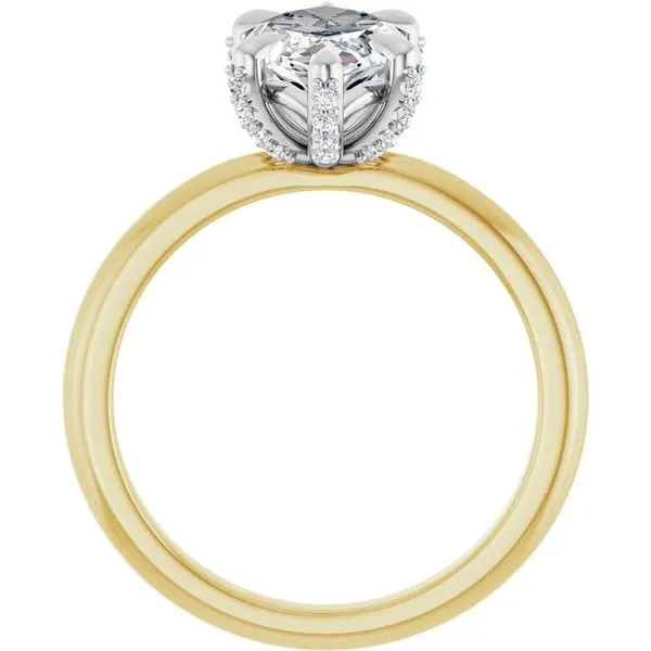 Claw-Prong Accented Engagement Ring Image 2 Clater Jewelers Louisville, KY