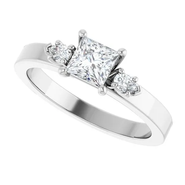 Three-Stone Engagement Ring Image 5 Austin's Fine Diamonds & Jewelry Lyndhurst, NJ