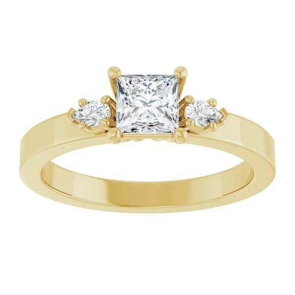 Three-Stone Engagement Ring Image 3 Arezzo Jewelers Elmwood Park, IL