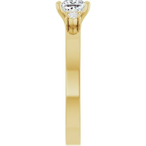 Three-Stone Engagement Ring Image 4 Arezzo Jewelers Elmwood Park, IL