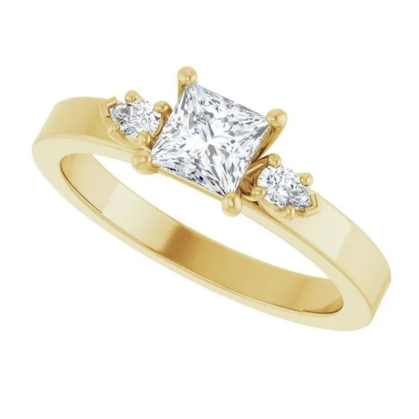 Three-Stone Engagement Ring Image 5 Northwood Jewelers Northwood, OH