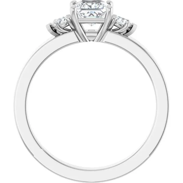 Three-Stone Engagement Ring Image 2 Austin's Fine Diamonds & Jewelry Lyndhurst, NJ