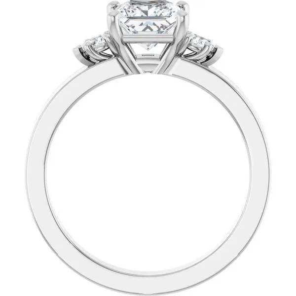 Three-Stone Engagement Ring Image 2 Arezzo Jewelers Elmwood Park, IL