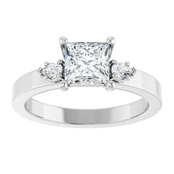 Three-Stone Engagement Ring Image 3 The Ring Austin Round Rock, TX