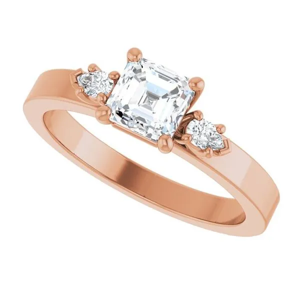 Three-Stone Engagement Ring Image 5 Clater Jewelers Louisville, KY