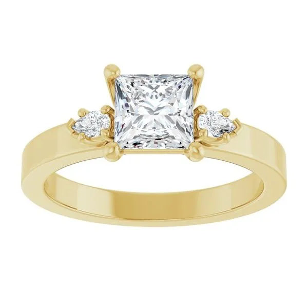 Three-Stone Engagement Ring Image 3 Arezzo Jewelers Elmwood Park, IL