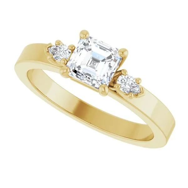 Three-Stone Engagement Ring Image 5 The Ring Austin Round Rock, TX