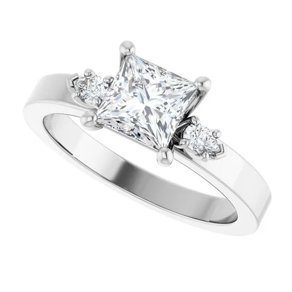 Three-Stone Engagement Ring Image 5 Jimmy Smith Jewelers Decatur, AL