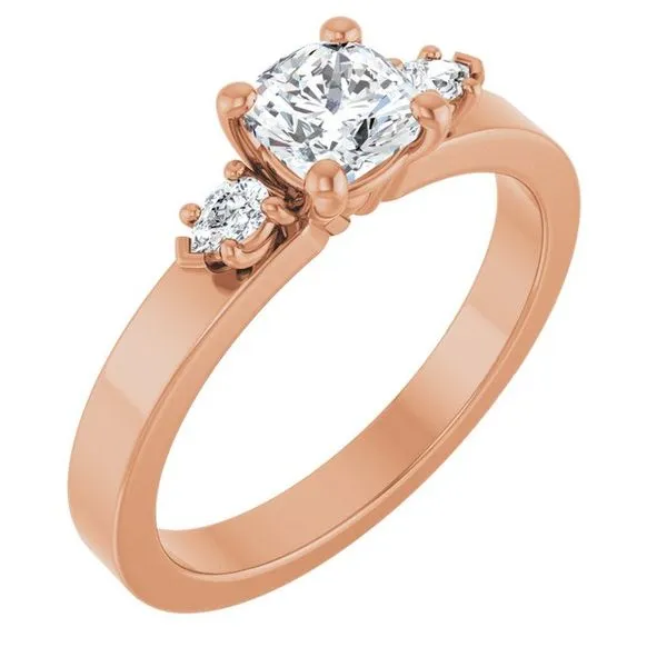 Three-Stone Engagement Ring The Ring Austin Round Rock, TX