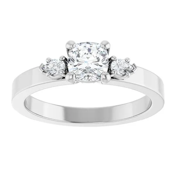 Three-Stone Engagement Ring Image 3 Northwood Jewelers Northwood, OH