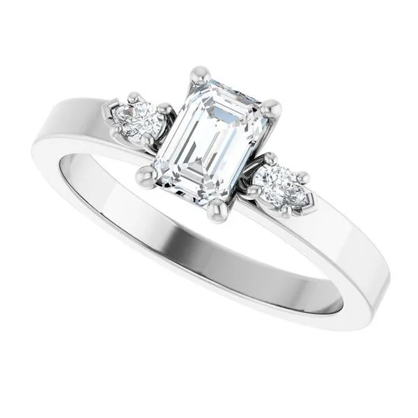 Three-Stone Engagement Ring Image 5 Northwood Jewelers Northwood, OH