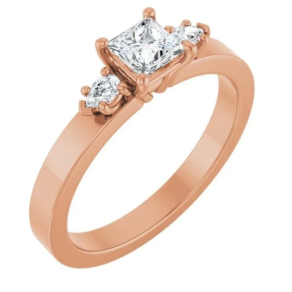 Three-Stone Engagement Ring The Ring Austin Round Rock, TX