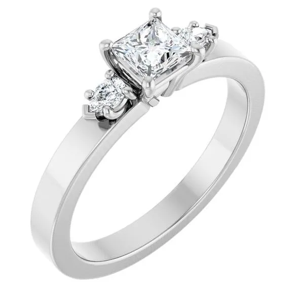 Three-Stone Engagement Ring Northwood Jewelers Northwood, OH
