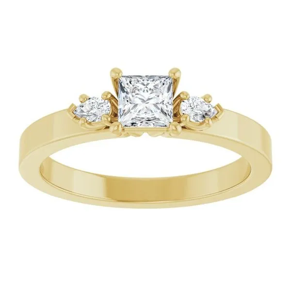 Three-Stone Engagement Ring Image 3 Austin's Fine Diamonds & Jewelry Lyndhurst, NJ