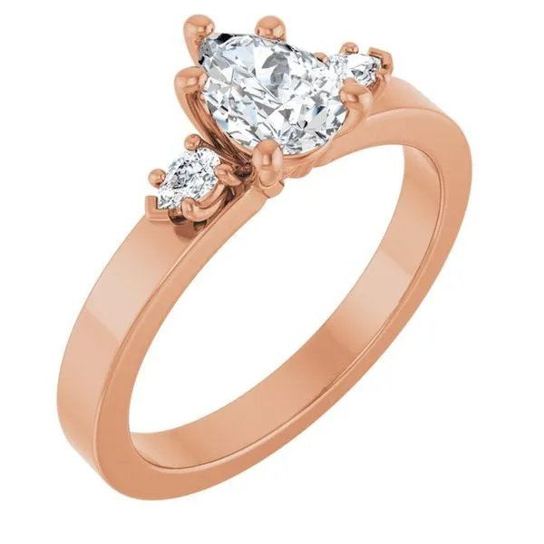 Three-Stone Engagement Ring The Ring Austin Round Rock, TX