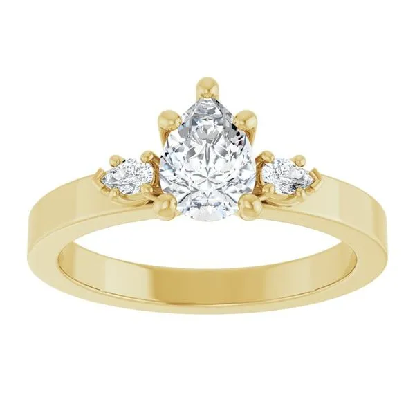 Three-Stone Engagement Ring Image 3 Northwood Jewelers Northwood, OH