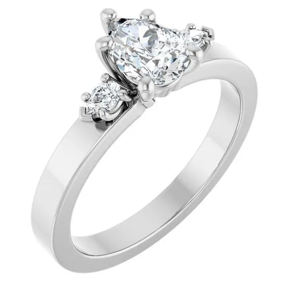 Three-Stone Engagement Ring The Ring Austin Round Rock, TX