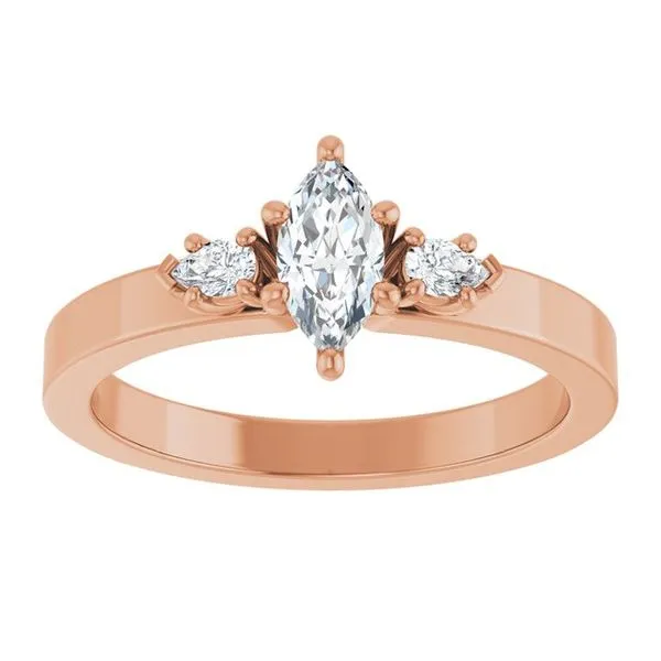 Three-Stone Engagement Ring Image 3 Northwood Jewelers Northwood, OH