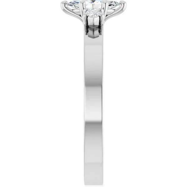 Three-Stone Engagement Ring Image 4 Arezzo Jewelers Elmwood Park, IL