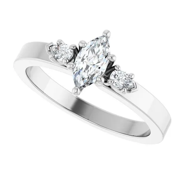 Three-Stone Engagement Ring Image 5 Northwood Jewelers Northwood, OH