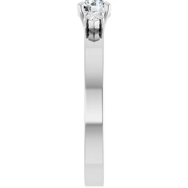 Three-Stone Engagement Ring Image 4 Arezzo Jewelers Elmwood Park, IL