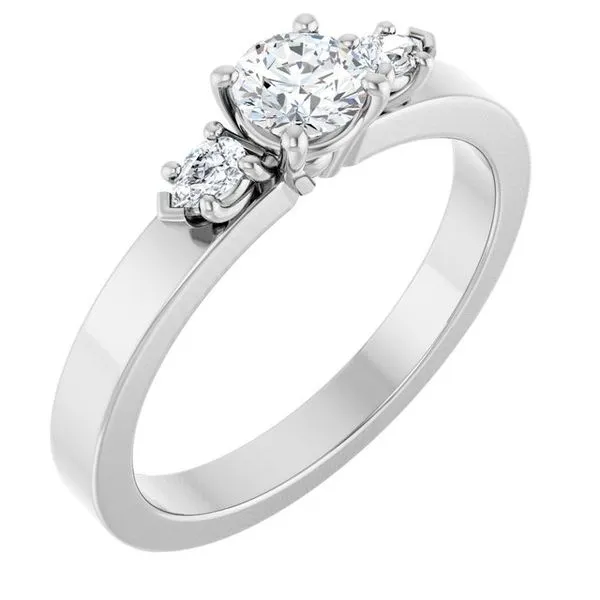 Three-Stone Engagement Ring Clater Jewelers Louisville, KY