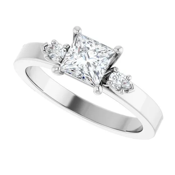 Three-Stone Engagement Ring Image 5 Northwood Jewelers Northwood, OH