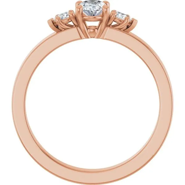 Three-Stone Engagement Ring Image 2 Austin's Fine Diamonds & Jewelry Lyndhurst, NJ