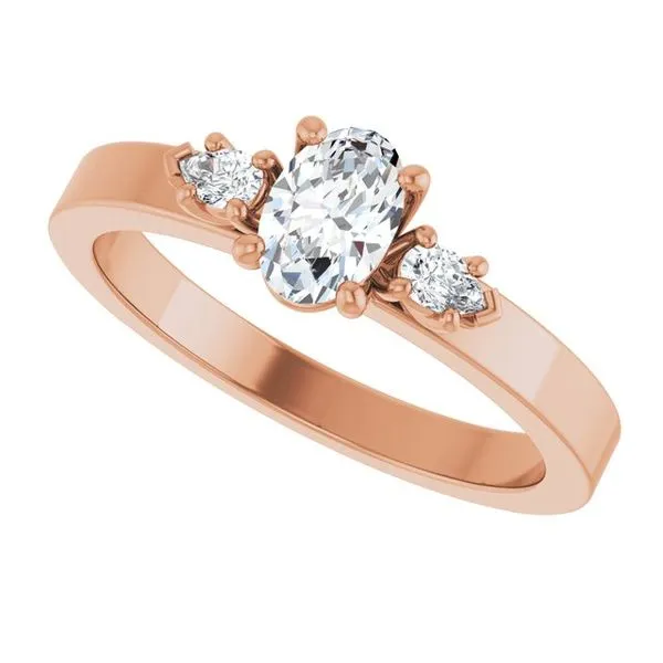 Three-Stone Engagement Ring Image 5 Austin's Fine Diamonds & Jewelry Lyndhurst, NJ