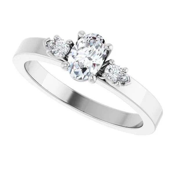 Three-Stone Engagement Ring Image 5 Northwood Jewelers Northwood, OH