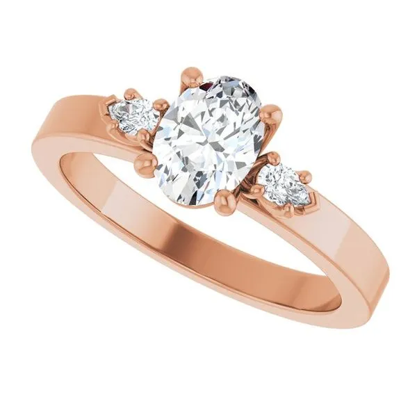 Three-Stone Engagement Ring Image 5 Clater Jewelers Louisville, KY