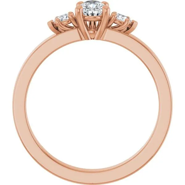 Three-Stone Engagement Ring Image 2 Arezzo Jewelers Elmwood Park, IL