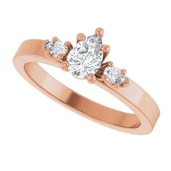 Three-Stone Engagement Ring Image 5 Arezzo Jewelers Elmwood Park, IL