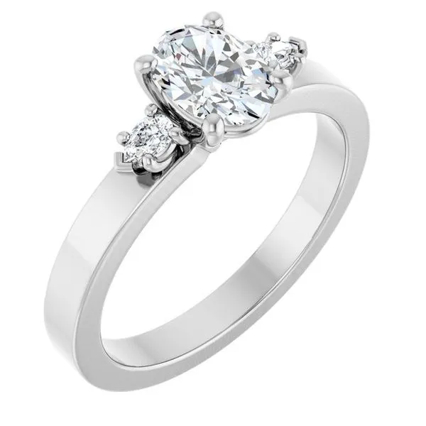 Three-Stone Engagement Ring Clater Jewelers Louisville, KY